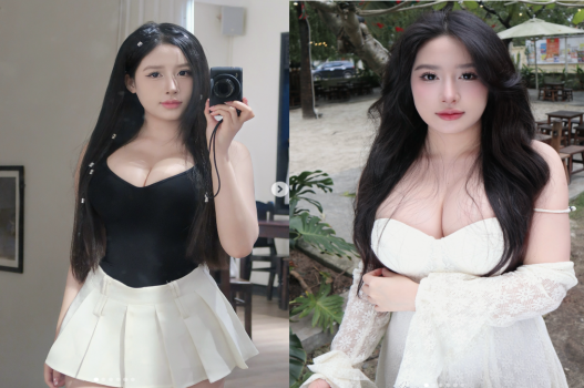 Check hàng Giang bím hồng trắng trẻo