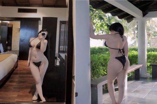 Clip cô người mẫu ảnh lôi cuốn thân mật với đại gia