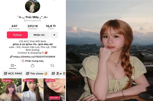 Clip nóng Trúc Mây tiktoker dâm dục bị lộ
