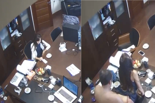 Sếp đụ thư ký bí mật trong văn phòng